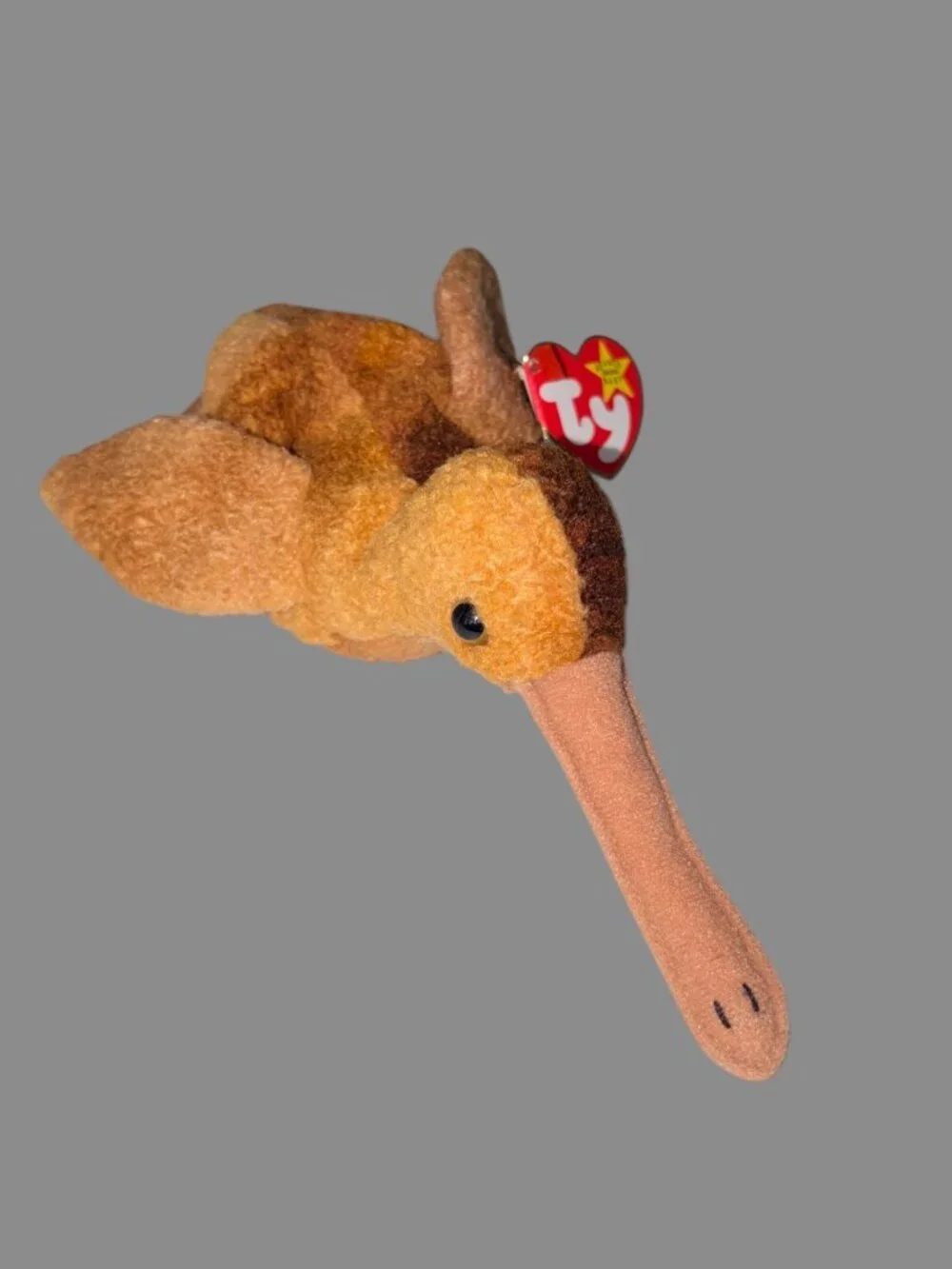 TY Beanie Baby Beak the Kiwi Bird 1998 Retired Plush Vintage With Tags